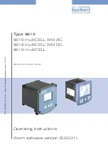 Предварительный просмотр 1 страницы Bürkert 8619 multiCELL WM AC Operating Instructions Manual