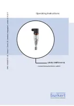 Preview for 1 page of Bürkert LEVEL SWITCH 8110 Operating Instructions Manual