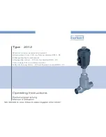 Preview for 1 page of Bürkert Type2012 Operating Instructions Manual