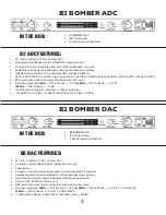 Preview for 3 page of Burl Audio B2 Bomber ADC User Manual