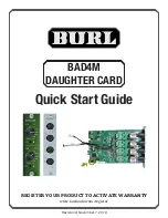 Preview for 1 page of BURL BAD4M Quick Start Manual