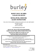 Preview for 1 page of Burley 4111-R Installation, Servicing  & User Instructions