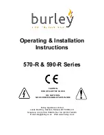 Burley 570-R Series Operating & Installation Instructions Manual preview