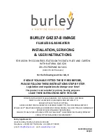 Предварительный просмотр 1 страницы Burley G4237/8 Image Installation, Servicing  & User Instructions