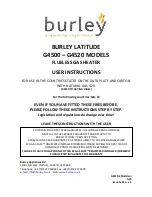 Burley LATITUDE G4500 User Instructions предпросмотр