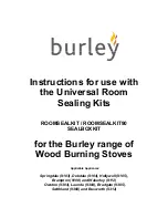 Burley ROOMSEALKIT Manual preview