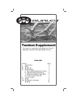 Burley Tandem Supplement Manual preview