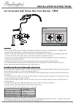 Предварительный просмотр 1 страницы Burlington T2DB Installation Instructions