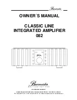 Burmester 082 Owner'S Manual предпросмотр