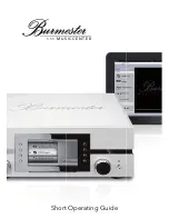 Предварительный просмотр 1 страницы Burmester 111 Musiccenter Short Operating Manual