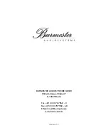 Предварительный просмотр 8 страницы Burmester 111 Musiccenter Short Operating Manual