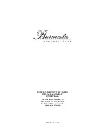 Предварительный просмотр 20 страницы Burmester 151 Musiccenter Short Operating Instructions