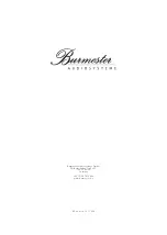 Предварительный просмотр 28 страницы Burmester Classic 101 Manual