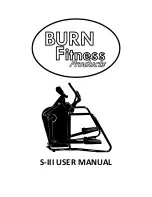 Burn Fitness Products S-III User Manual preview