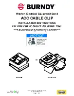 Preview for 1 page of Burndy ACC-FWT Installation Instructions