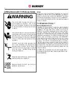 Preview for 4 page of Burndy HYTOOL MD6 Series Safety Operating & Maintenance Instructions