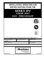 Burnham 203PV Installation, Operating And Service Instructions preview