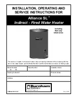 Предварительный просмотр 1 страницы Burnham Alliance 119SL Installation & Service Instructions Manual