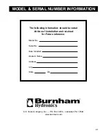 Preview for 21 page of Burnham Alliance 119SL Installation & Service Instructions Manual