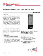 Burnham Aquastat IQ Option Card Instruction Sheet preview