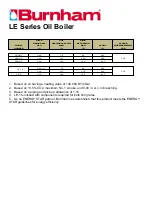 Burnham LE-1 Specification Sheet preview