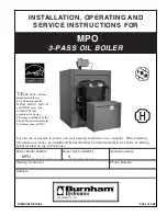 Burnham MPO Series Installation & Service Instructions Manual preview