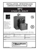 Preview for 1 page of Burnham MPO Series Installation & Service Instructions Manual