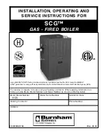 Burnham SCG Installation & Service Instructions Manual preview