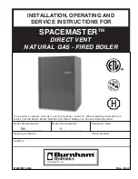 Preview for 1 page of Burnham SM-6 Installation, Operating And Service Instructions