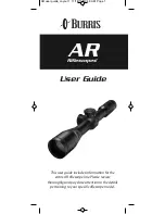 Preview for 1 page of Burris AR Riflescopes User Manual