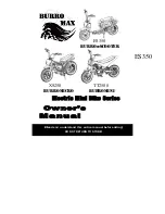 Burro Max ES350 BURROeSCOOTER Owner'S Manual preview