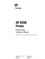 Preview for 2 page of burroughs AP 9208 Programming Reference Manual