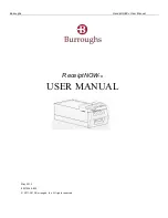 burroughs ReceiptNOW User Manual preview