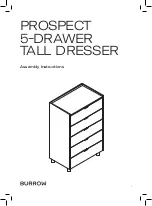 Предварительный просмотр 1 страницы Burrow PROSPECT 5-DRAWER TALL DRESSER Assembly Instructions Manual