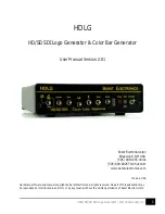 Предварительный просмотр 1 страницы Burst Electronics HDLG User Manual