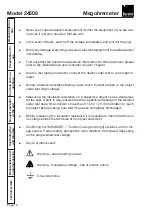 Предварительный просмотр 10 страницы Burster 24508 Operation Manual