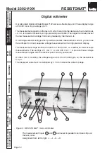 Preview for 12 page of Burster RESISTOMAT 2302-V001 Manual