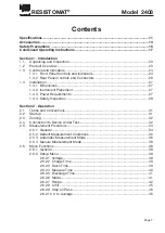 Предварительный просмотр 7 страницы Burster RESISTOMAT 2408 Manual