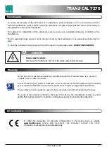 Предварительный просмотр 4 страницы Burster TRANS CAL 7270 User Manual