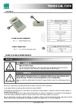 Предварительный просмотр 9 страницы Burster TRANS CAL 7270 User Manual