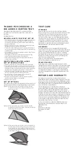 Preview for 1 page of Burton BIG AGNES X Quick Start Manual