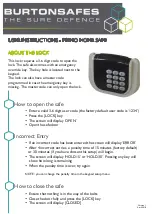 Burtonsafes PRIMO HOME SAFE User Instructions preview