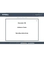 Предварительный просмотр 1 страницы BURWELL Elcometer 106 Product Manual