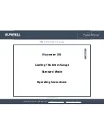 BURWELL Elcometer 355 Operating Instructions Manual предпросмотр