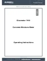 BURWELL Elcometer 7410 Product Manual preview