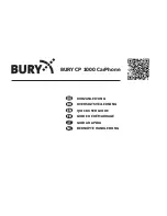 Preview for 1 page of BURY CP 1000 Quick User Manual