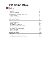 Preview for 1 page of BURY CV 9040 Plus Operating Manual