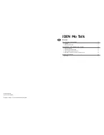 Предварительный просмотр 1 страницы BURY iDEN Mo Talk User Manual