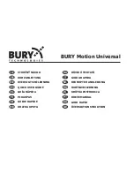 BURY Motion Universal User Manual preview