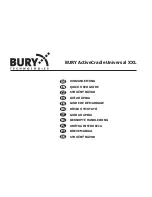 BURY UNIVERSAL XXL Quick User Manual preview